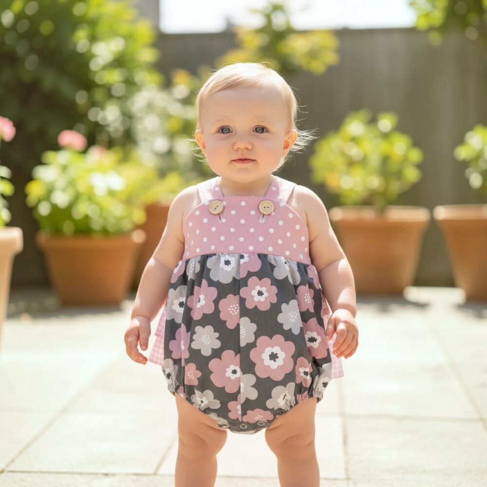 Baby pink Frill Romper Baby pink Frill Romper