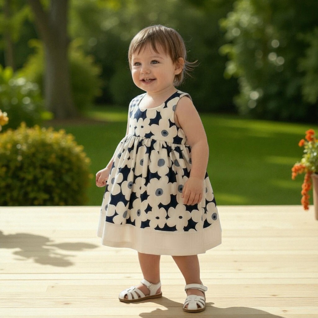 Blue Floral Grace Dress Blue Floral Grace Dress