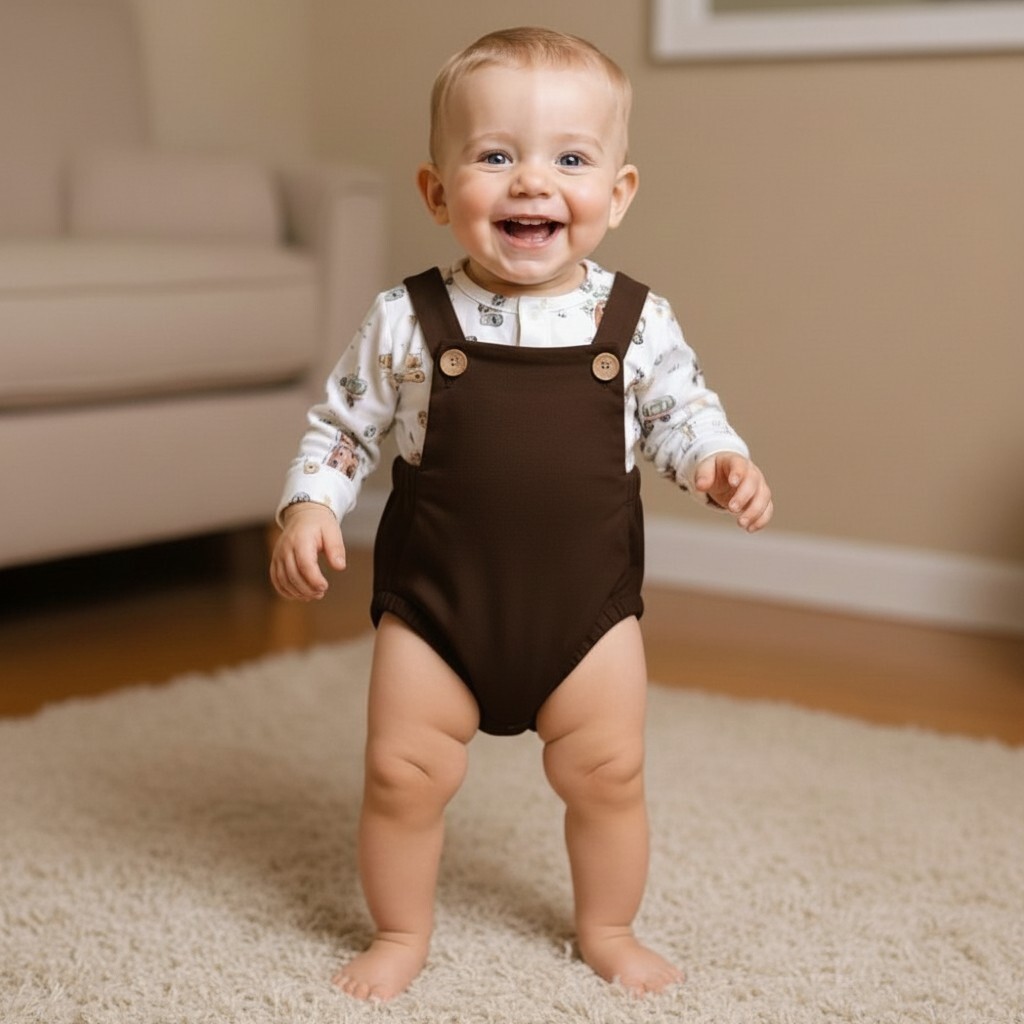Chocolate retro Romper Chocolate retro Romper