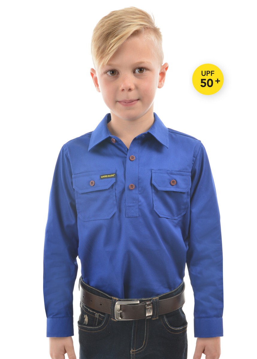 Kids Half Placket Light Cotton Shirt Kids Half Placket Light Cotton Shirt