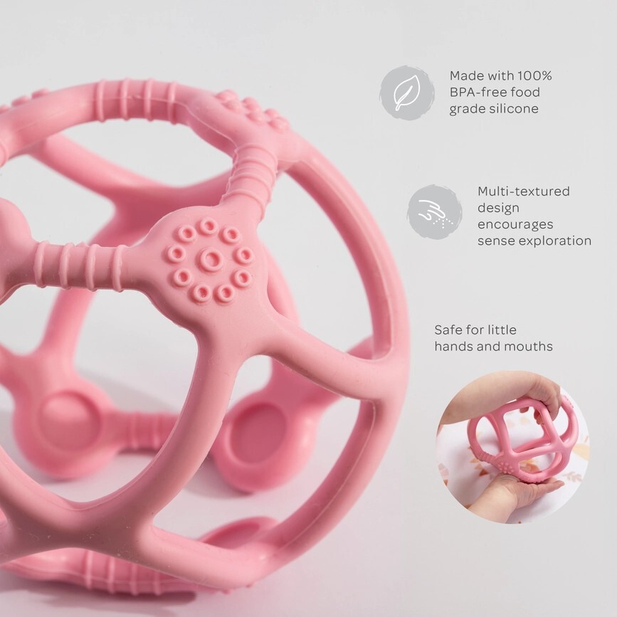 Teething Ball - Pink Teething Ball - Pink