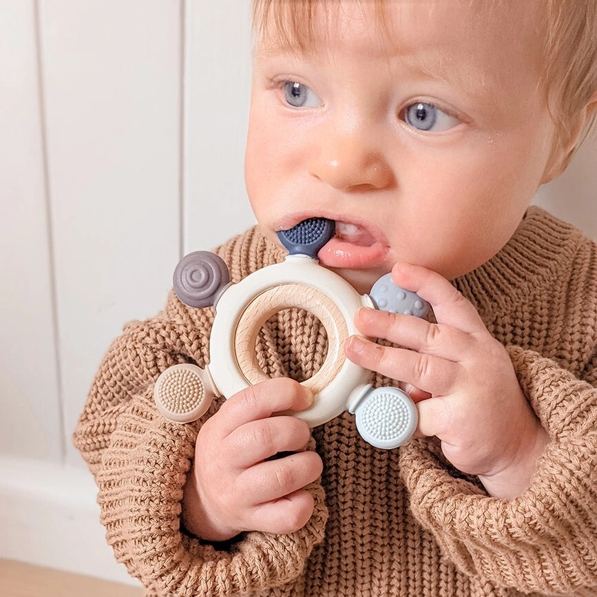 Teething wheel Steel Blue Teething wheel Steel Blue