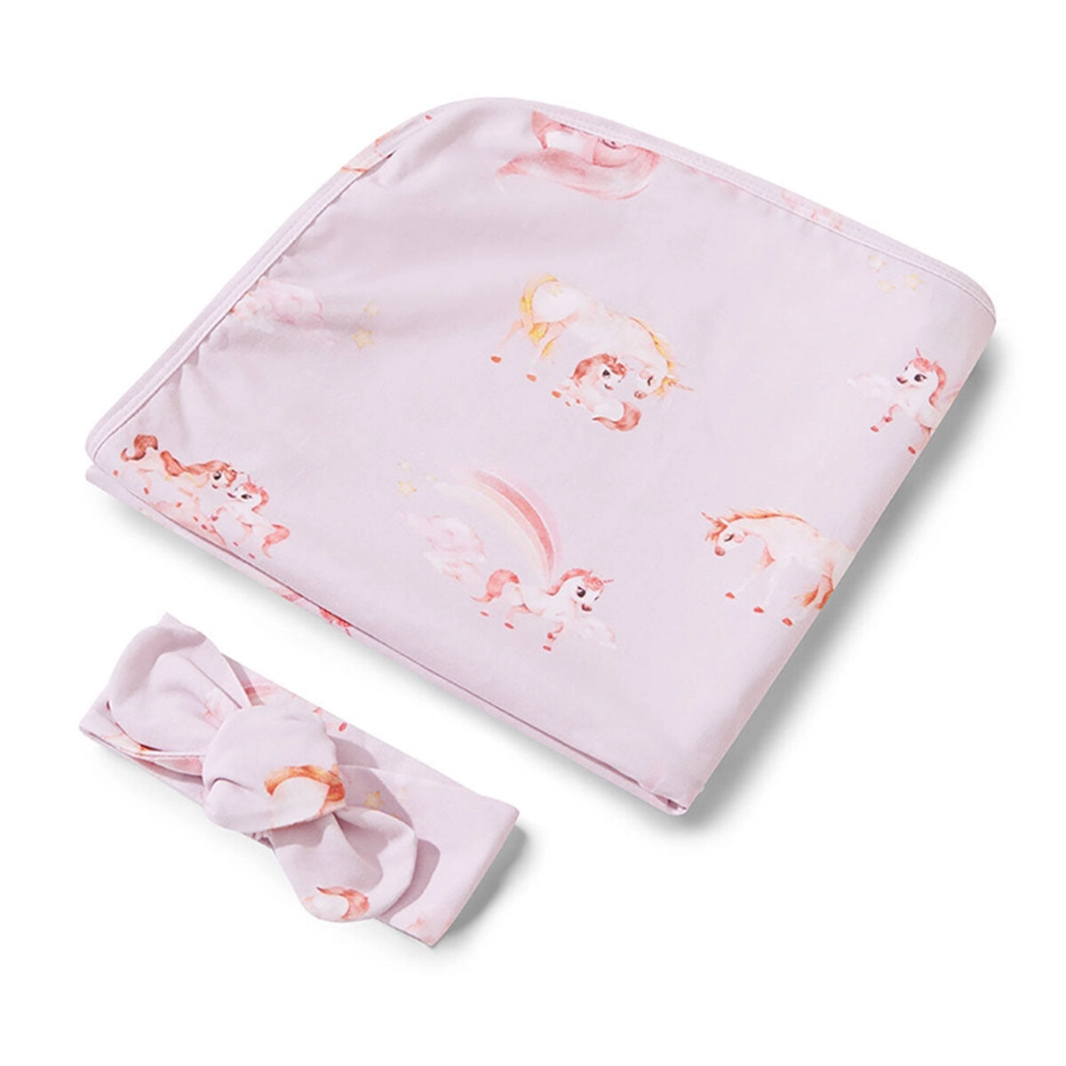 Snuggle Hunny Jersey Wrap Set Unicorn