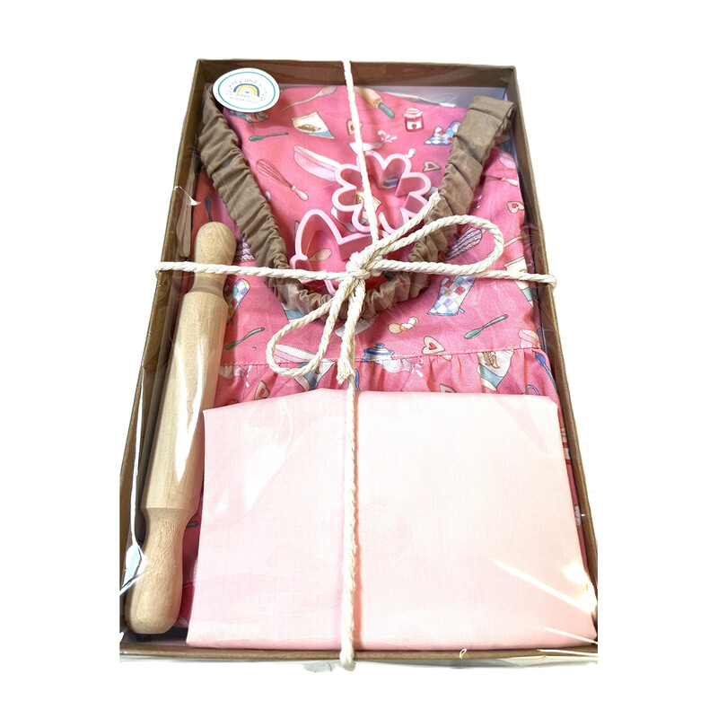 Apron Box Sets Pink Baking