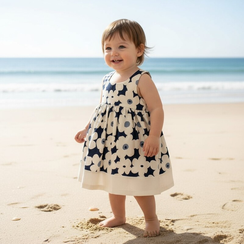 Blue Floral Grace Dress Blue Floral Grace Dress