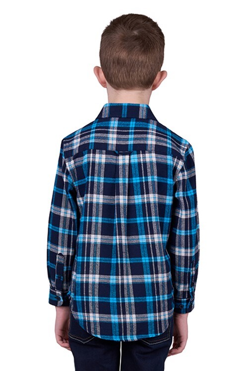 Blue and Navy Flannel Shirt