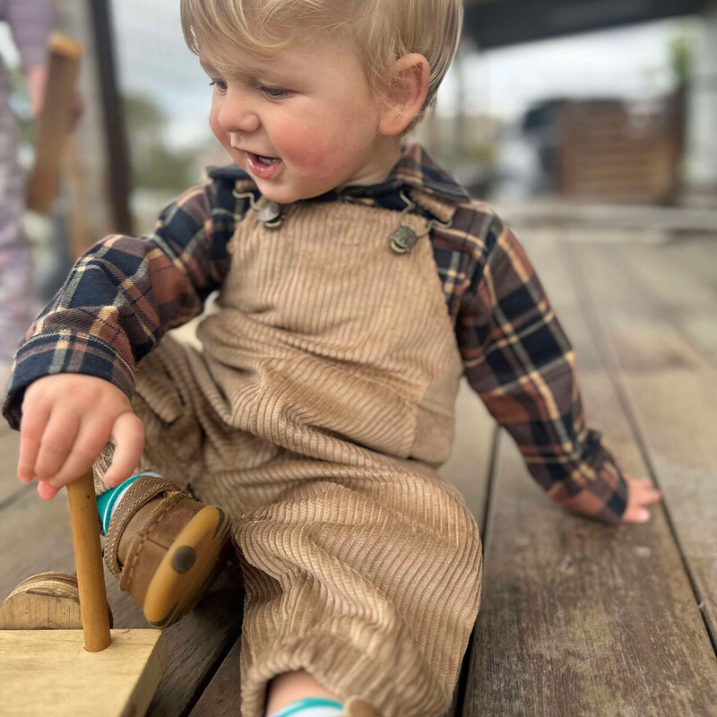 Corduroy Clip Overalls