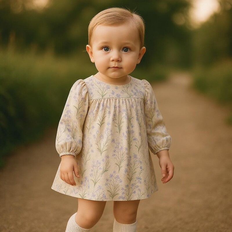 Country Garden Long Sleeve Dress