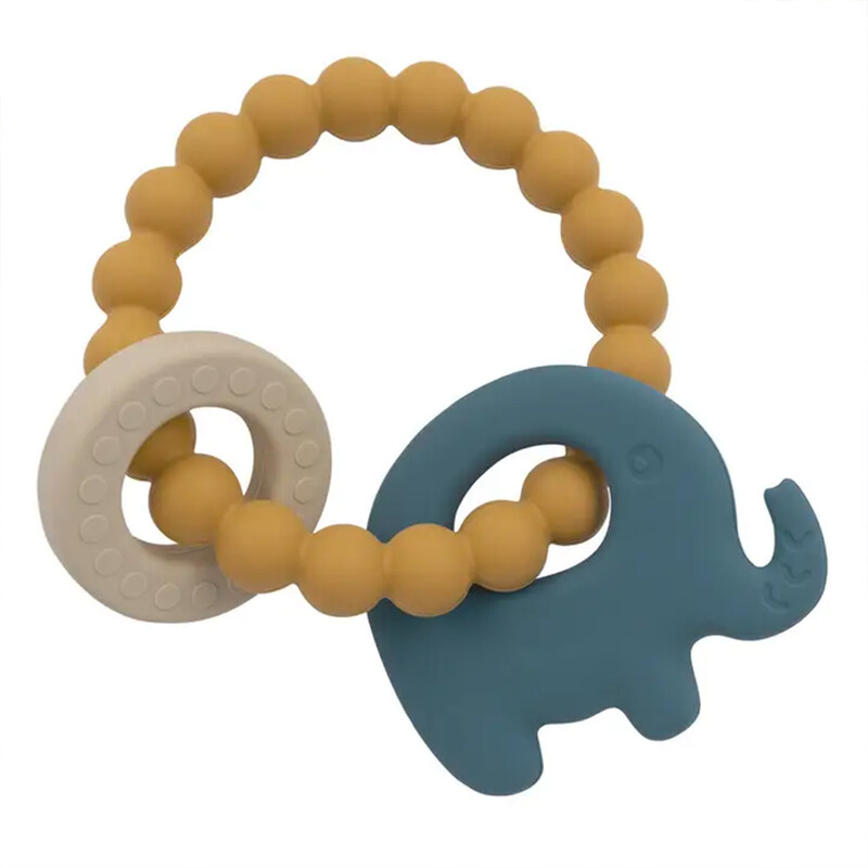 Elephant teether Blue