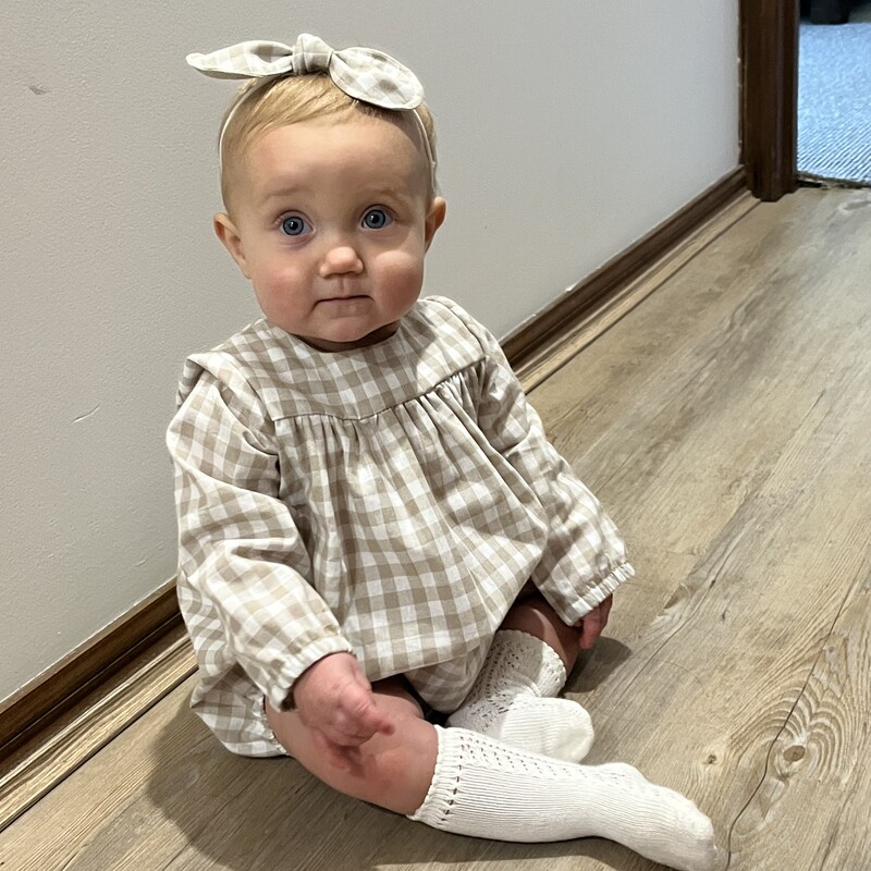 Gingham Bubble Romper