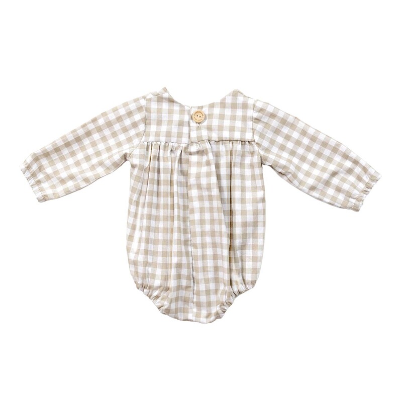 Girls Long Sleeve Bubble Romper