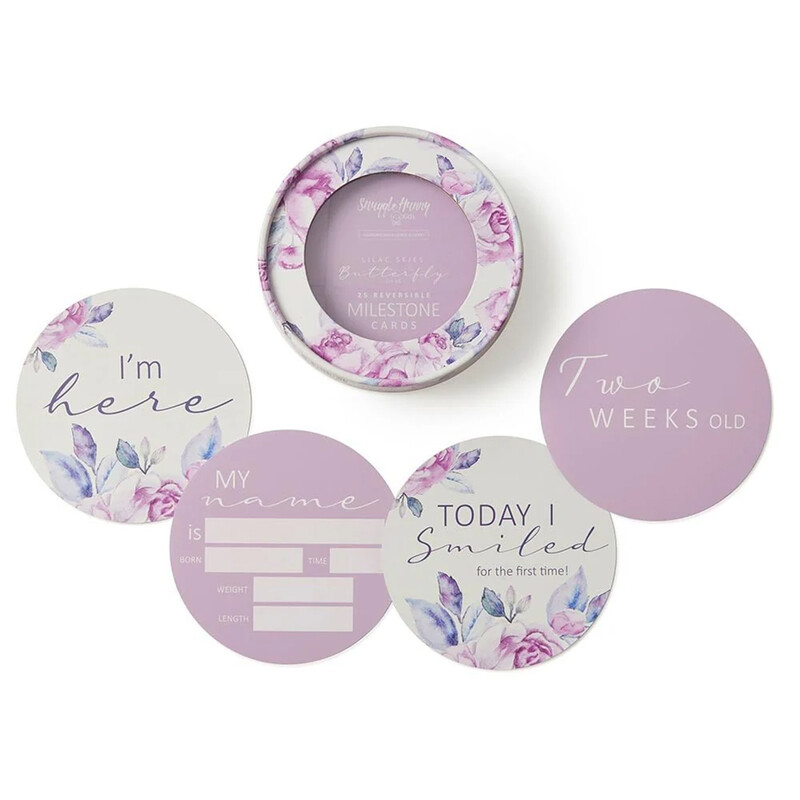 Lilac Skies & Butterfly Milestone Cards