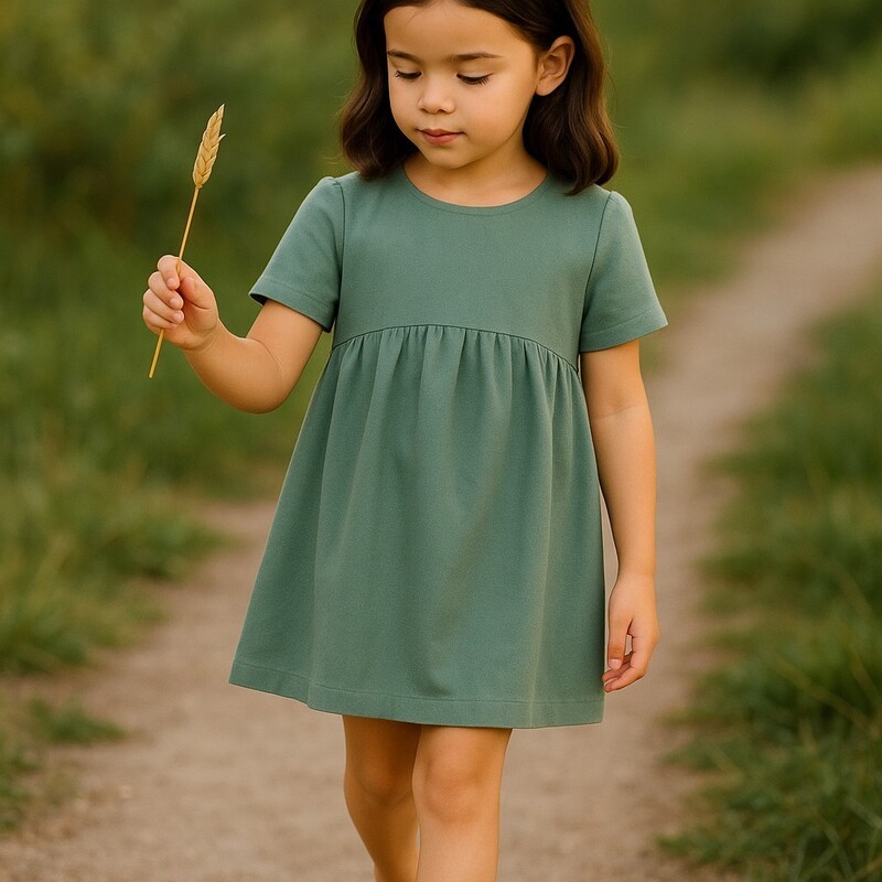 Linen Short Sleeve Dress