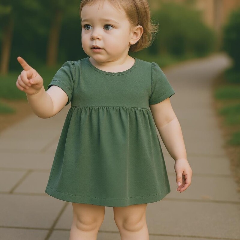 Linen Short Sleeve Dress
