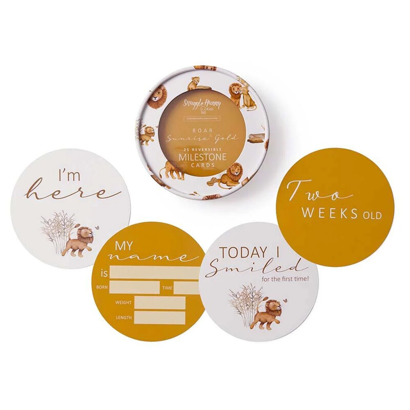 Lion & Sunrise Gold Milestone Cards