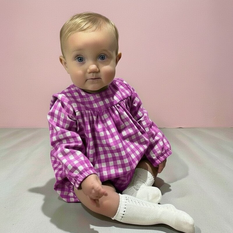 Magenta Bubble Romper