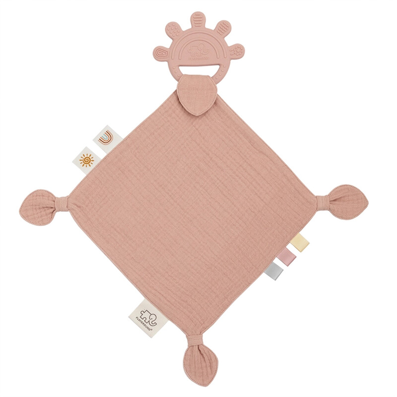 Muslin Comfort Teether Pink