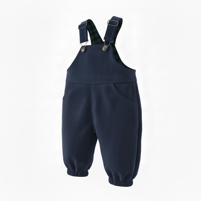 Navy Cord Overalls