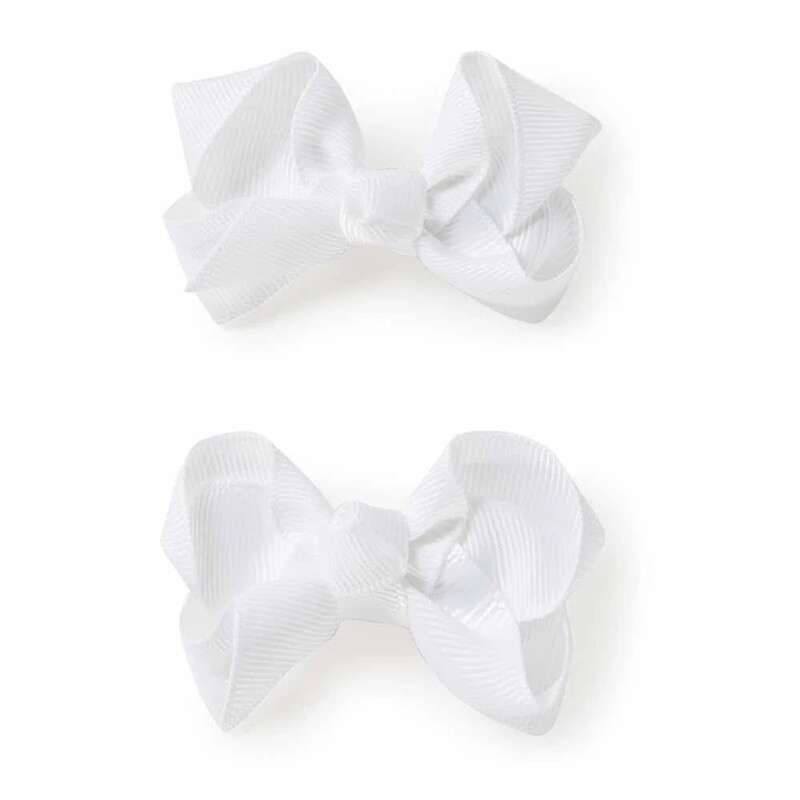 Piggy Tail Hair Clips- White