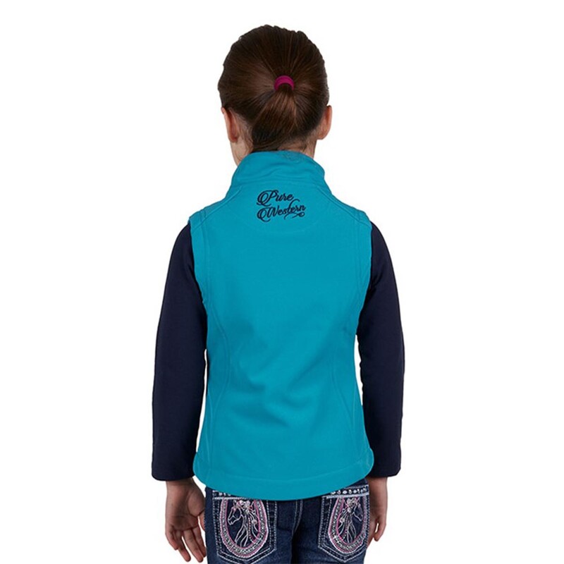 Pure Western Girls Soft Shell Vest