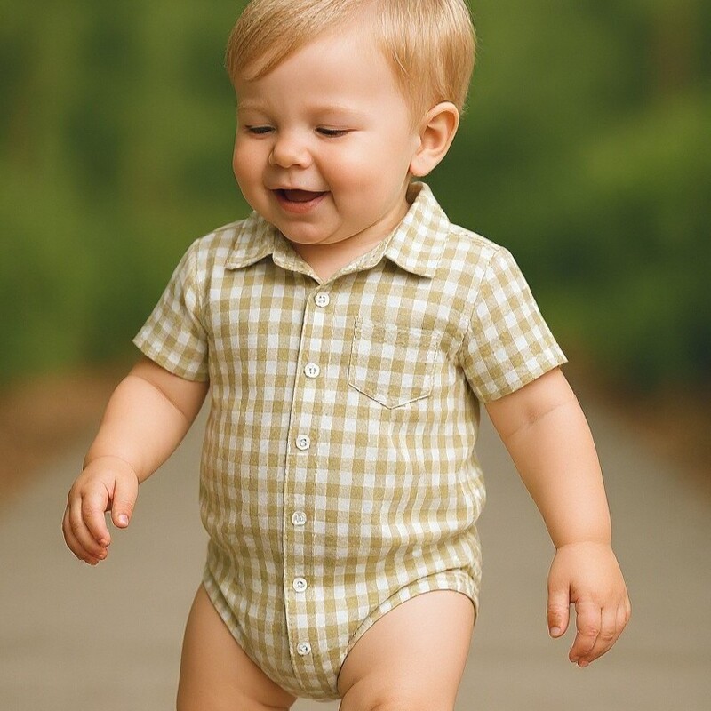 Short Sleeve Shirt Romper
