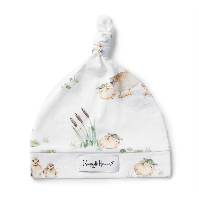 Snuggle Hunny Baby Knotted Beanie Duck Pond