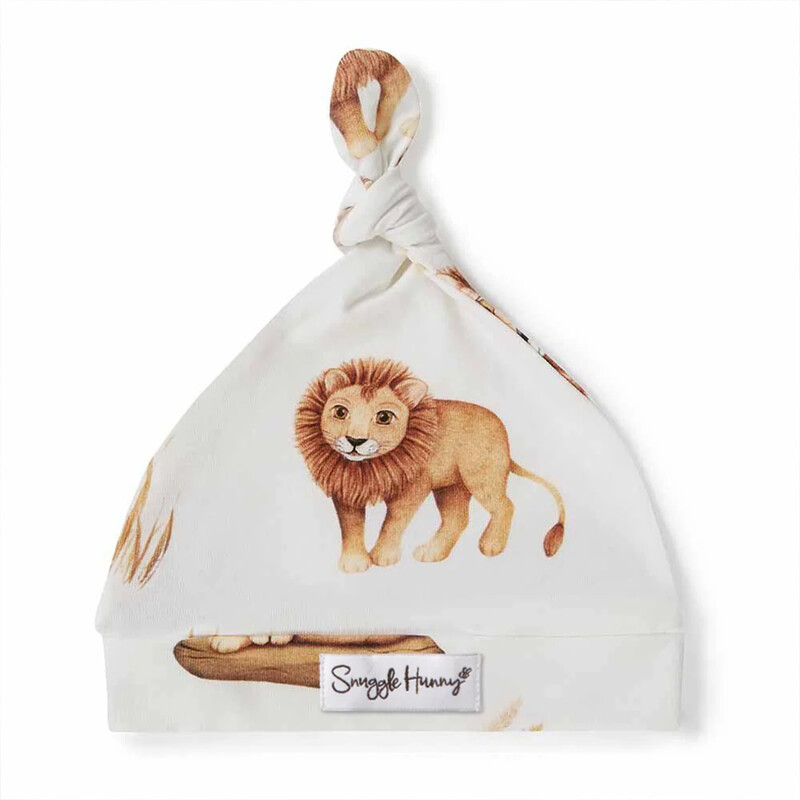Snuggle Hunny Baby Knotted Beanie Lion