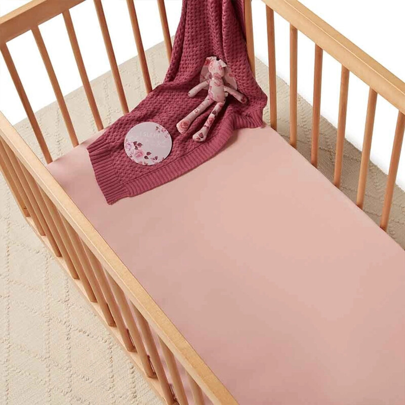 Snuggle Hunny Cot Sheets Lullaby Pink
