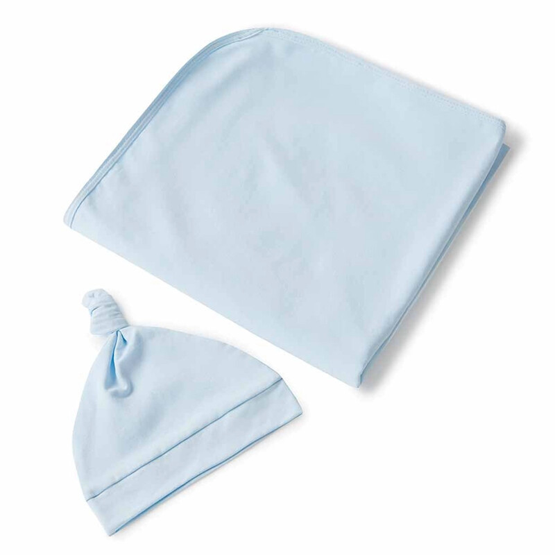 Snuggle Hunny Jersey Wrap Set Blue