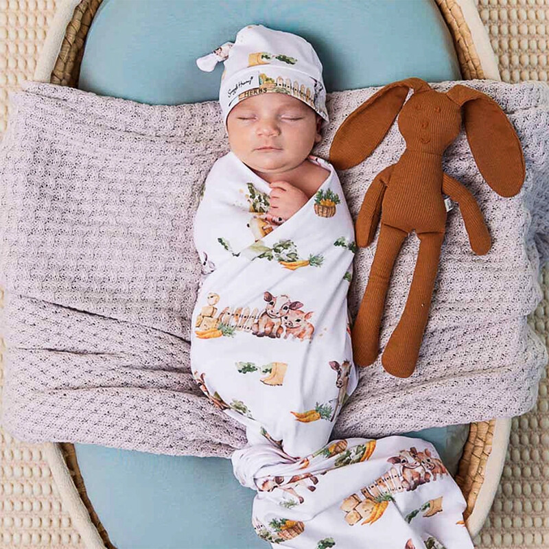 Snuggle Hunny Jersey Wrap Set Farm