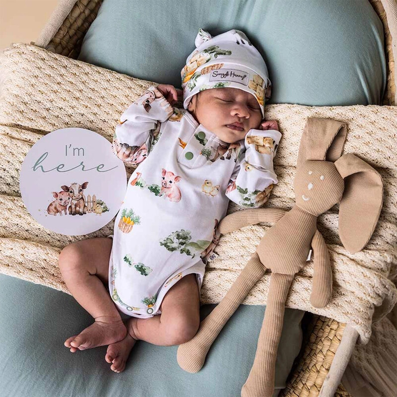 Snuggle Hunny Organic Long Sleeve Bodysuit Farm