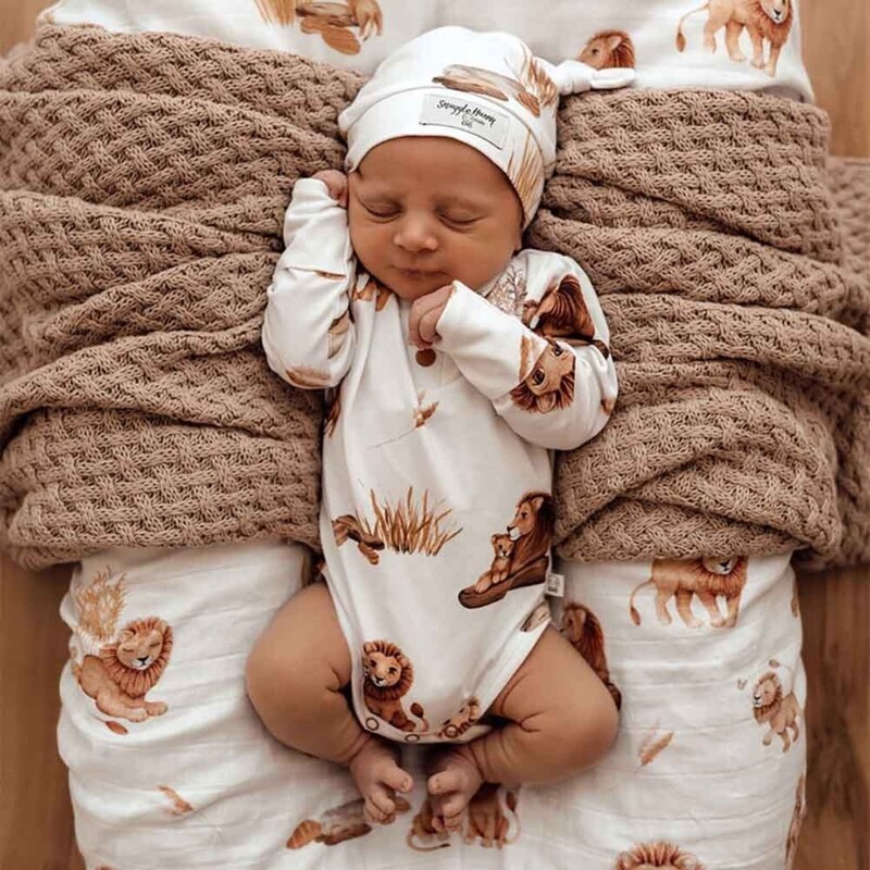 Snuggle Hunny Organic Long Sleeve Bodysuit Lion