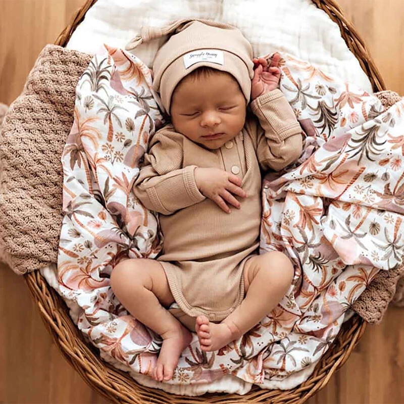 Snuggle Hunny Organic Long Sleeve Bodysuit Pebble