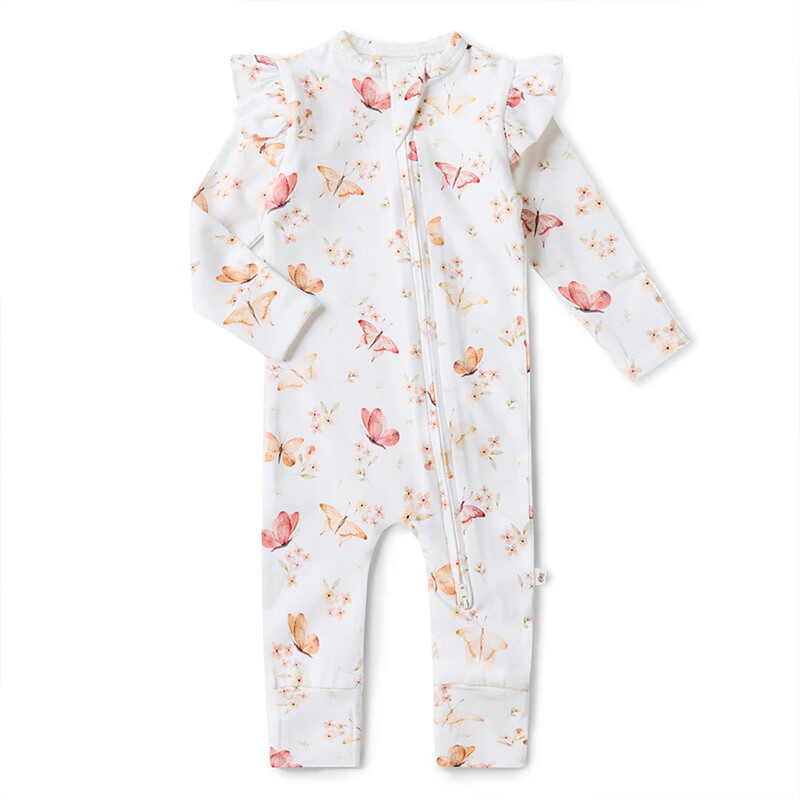 Snugglesuit Convertible Romper Butterfly