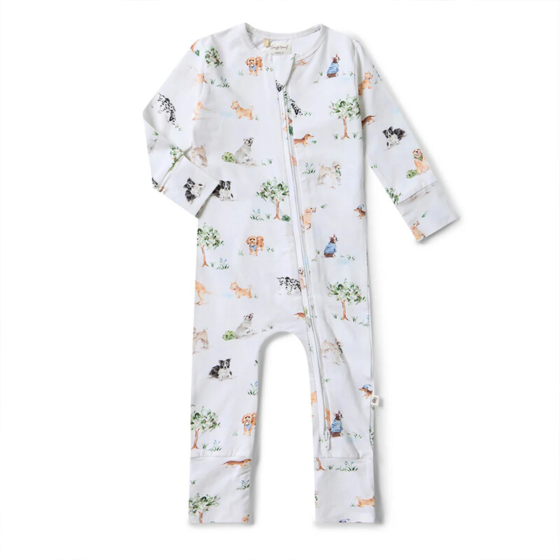 Snugglesuit Convertible Romper Dogs