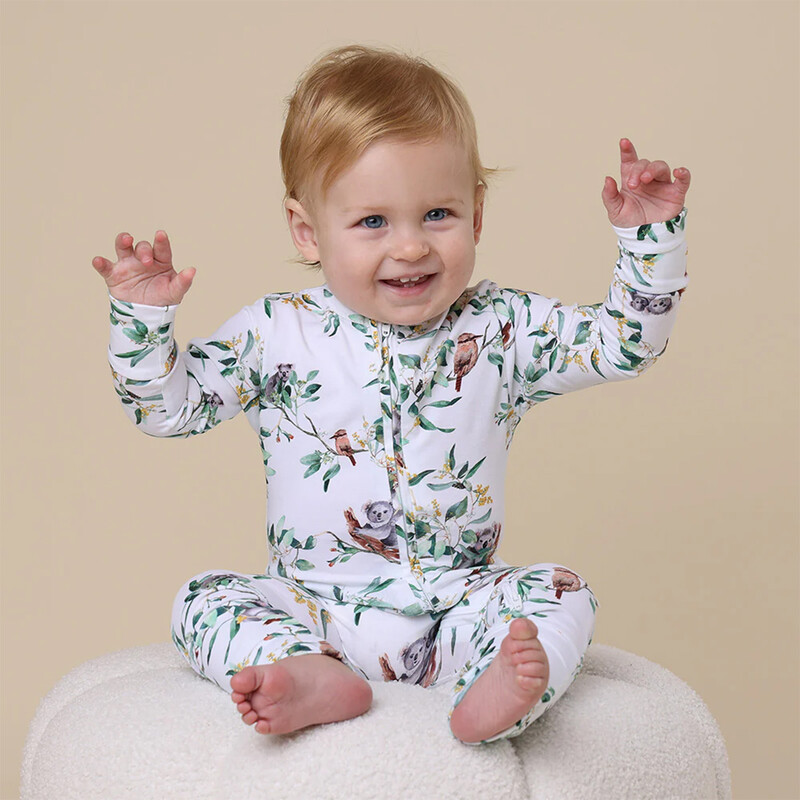 Snugglesuit Convertible Romper Eucalypt