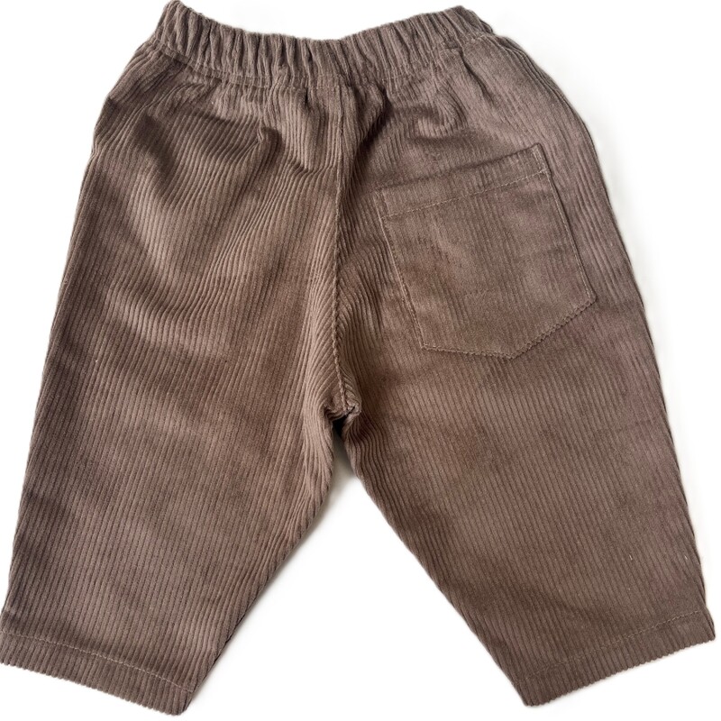Taupe Pull Up Pants Back
