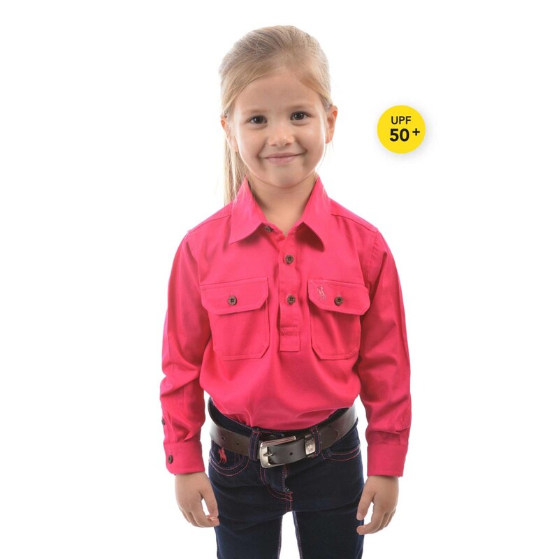 Thomas Cook Drill work Shirt Hot Pink